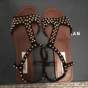 Steve Madden studded black gladiator sandals